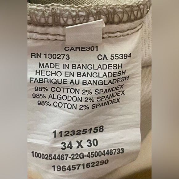 Lee Men's Khaki Chinos Slim Fit Pants Size 34x30 NWT New - Picture 4 of 4